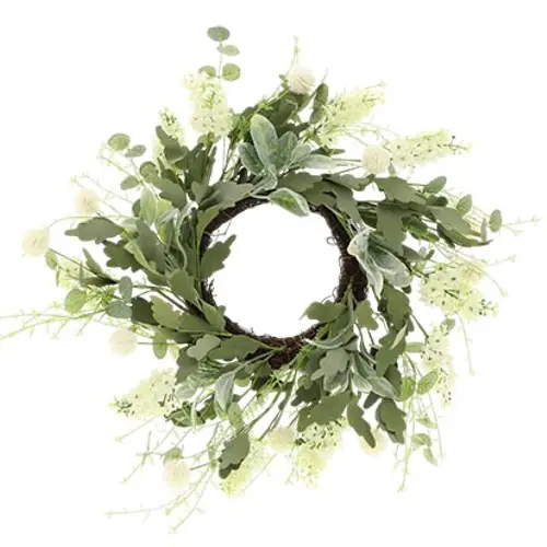 Seiden Kranz Frühling grün D50cm