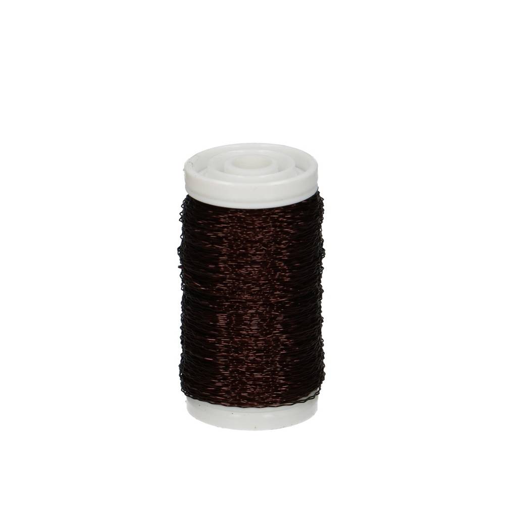 Bouillon Effektdraht braun 0.3mm 100g