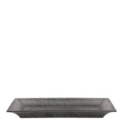 Melamine Schale rechteck grau 22x17x03cm