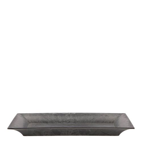Melamine Schale rechteck grau 22x17x03cm