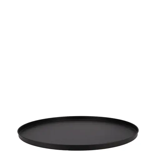 Teller Metall Wild schwarz 26x02cm