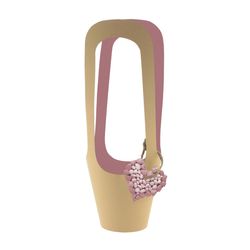 Tasche Love Rocks rosa 13x38cm