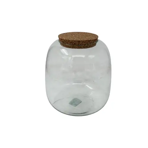 Glas Vase Richmond +Kork D19cm H20cm