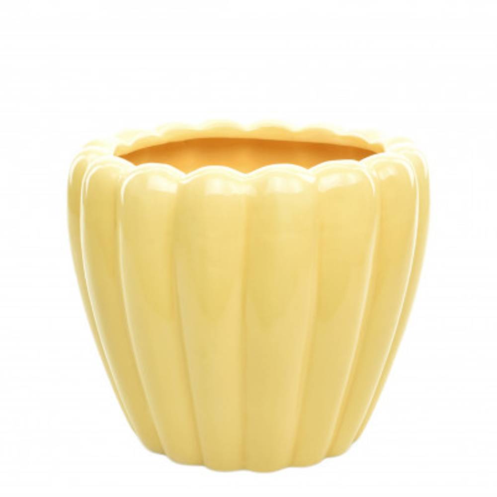 Keramik Topf Eva gelb D20cm H17cm