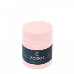 Stumpfkerze Rustikal rosa D08cm H11cm 