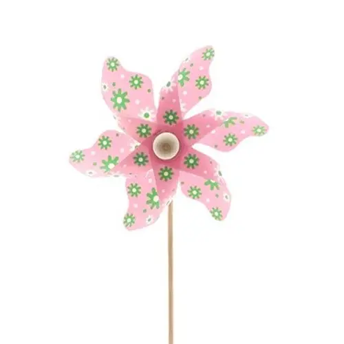 Windmühle auf Stab rosa L50cm 09cm