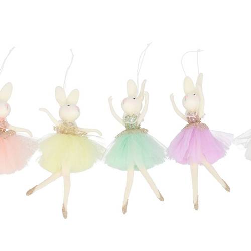 Hänger Hase Ballet Dreamy mix pastel 10x22cm