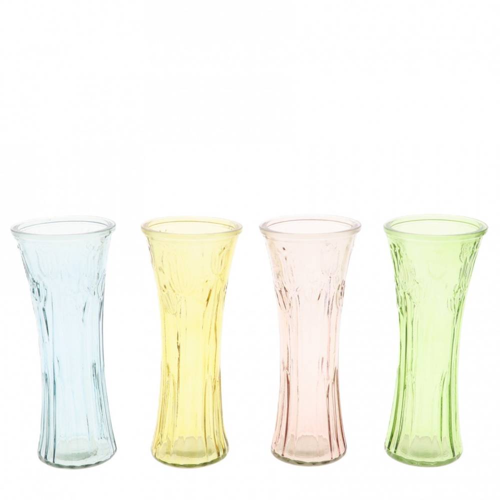 Glas Vase Tulip mix D10cm H24cm