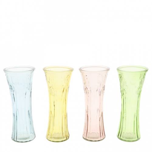 Glas Vase Tulip mix D10cm H24cm