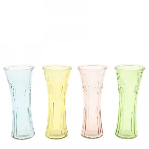 Glas Vase Tulip mix D10cm H24cm