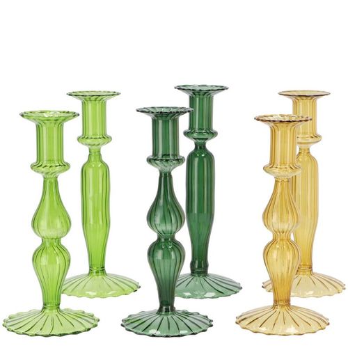 Kerzenständer Forest grün mix D09cm H20cm