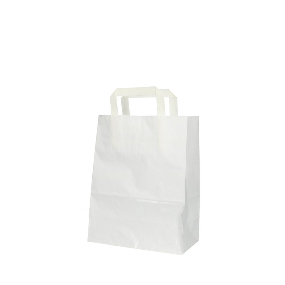 Tasche Papier weiss 22/11x28cm