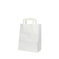 Tasche Papier weiss 22/11x28cm