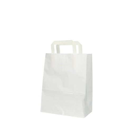 Tasche Papier weiss 22/11x28cm