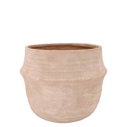 Keramik Übertopf Lisboa hell rosa 16x16x15cm