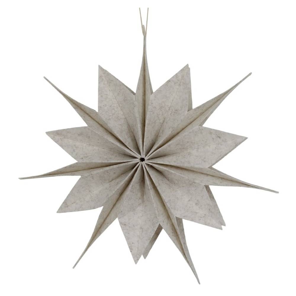 Hänger Stern Filz grau D40cm H07cm