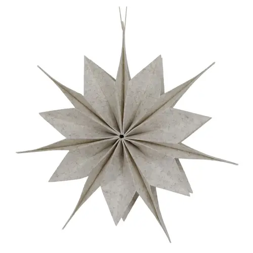 Hänger Stern Filz grau D40cm H07cm