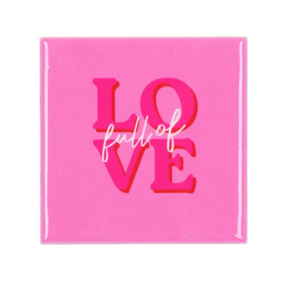 Fliese Liebe rosa 10x10x01cm