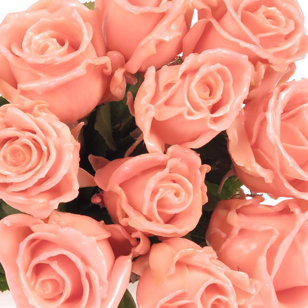 Rose apricot Wachs Versilia (W4) 70cm