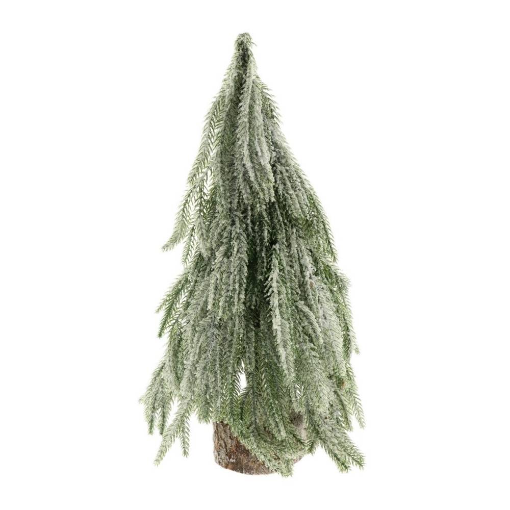 Baum Frosted auf Holz grün D25cm H45cm