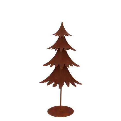 Deko Baum Scottish Rost 16x11x31cm
