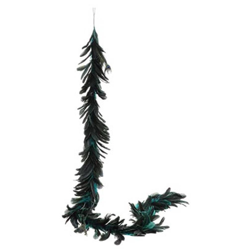 Girlande Peacock blau L150cm