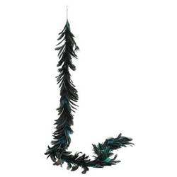 Girlande Peacock blau L150cm