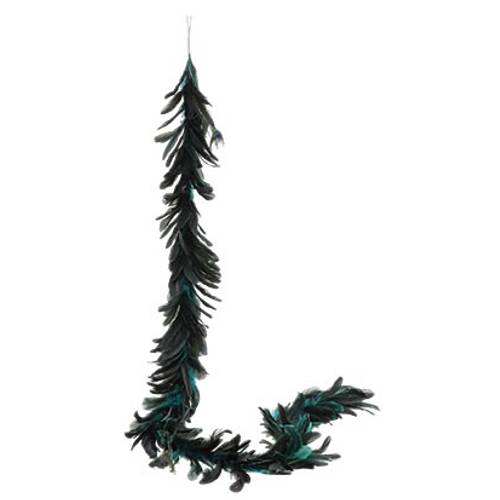 Girlande Peacock blau L150cm