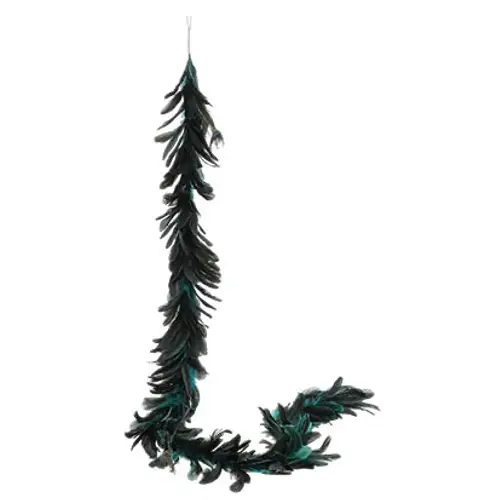 Girlande Peacock blau L150cm