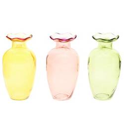 Glas Vase Blossie mix pastell D07cm H14cm