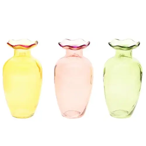 Glas Vase Blossie mix pastell D07cm H14cm