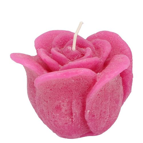 Kerze Rose fuchsia D08cm H07cm