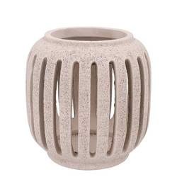 Beton Kerzenhalter weiss 21x21x21cm