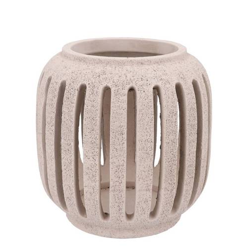 Beton Kerzenhalter weiss 21x21x21cm
