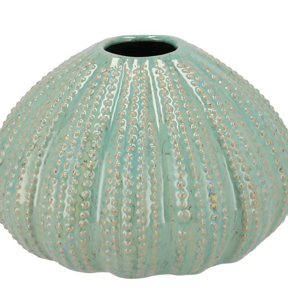 Keramik Vase Urchin grün 22x22x14cm