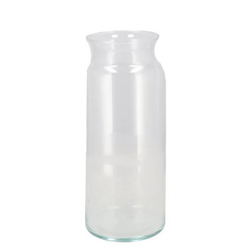 Glas Vase Milchkanne D30cm H12cm