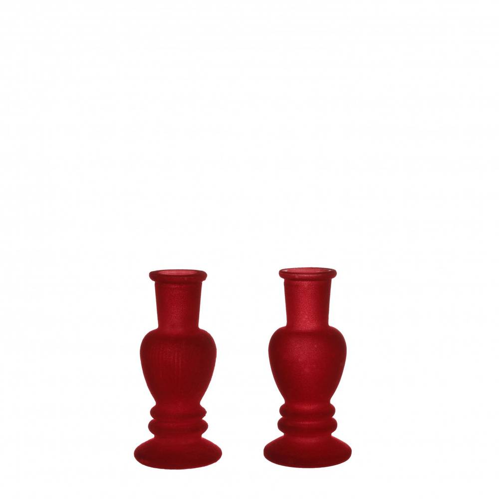Kerzenständer Velvet rot D05cm H11cm