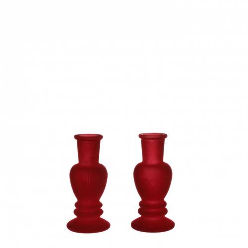 Kerzenständer Velvet rot D05cm H11cm