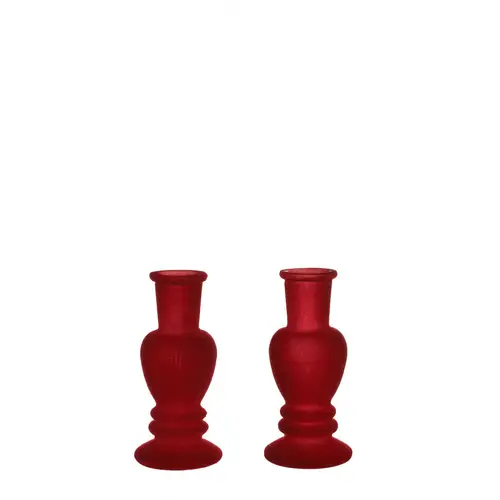 Kerzenständer Velvet rot D05cm H11cm