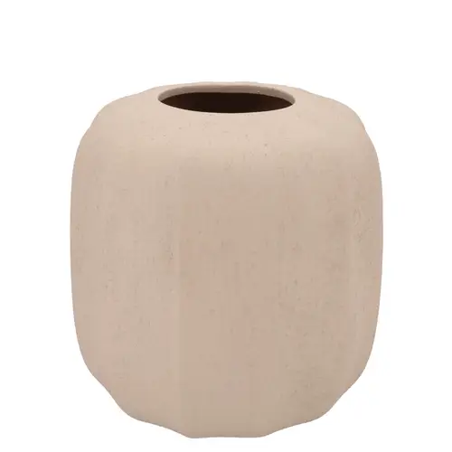 Keramik Vase Sidney Sand creme 23x23x25cm