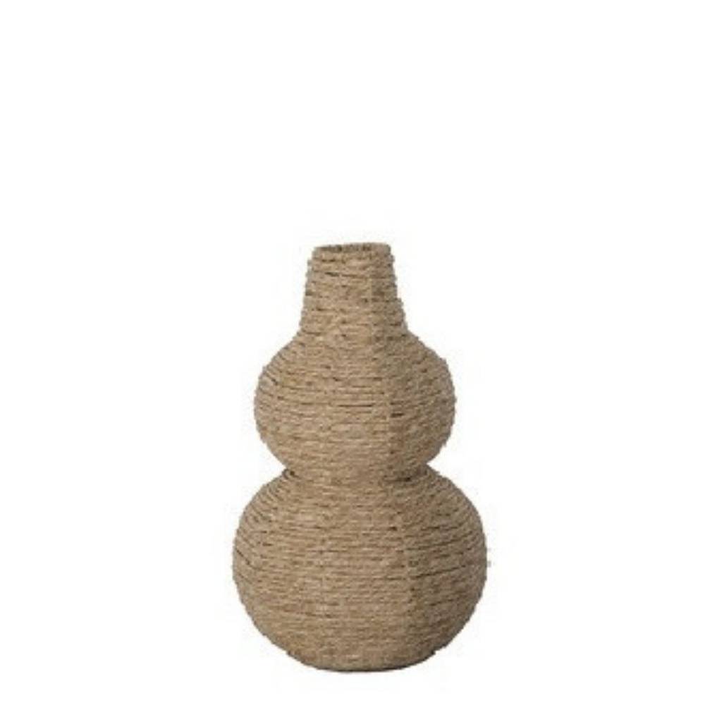 Chalki Vase Seil braun D22cm H35cm 