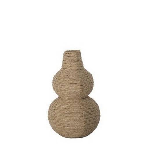Chalki Vase Seil braun D22cm H35cm 
