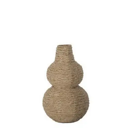 Chalki Vase Seil braun D22cm H35cm 