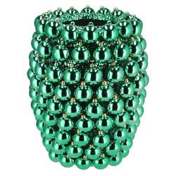 Weihnachtskugel Vase grün 30x30x39cm