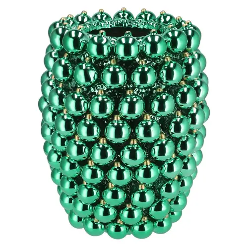 Weihnachtskugel Vase grün 30x30x39cm