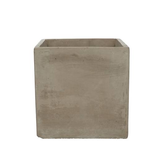 Keramik Kubus Stone grau D14cm H14cm