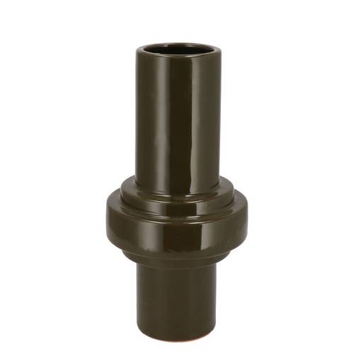 Keramik Vase Oxford Tube grün 16x16x31cm