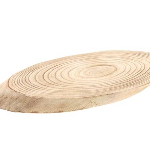 Trocken Birke Scheibe Oval D45cm