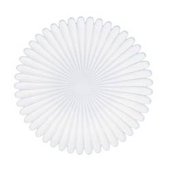 Glas Teller Blütenblatt hell blau D27cm