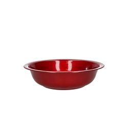 Zink Schale rot rund d30cm h6.5cm